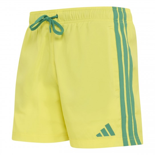 Calção Adidas 3 Stripes 5IN - Amarelo/Verde